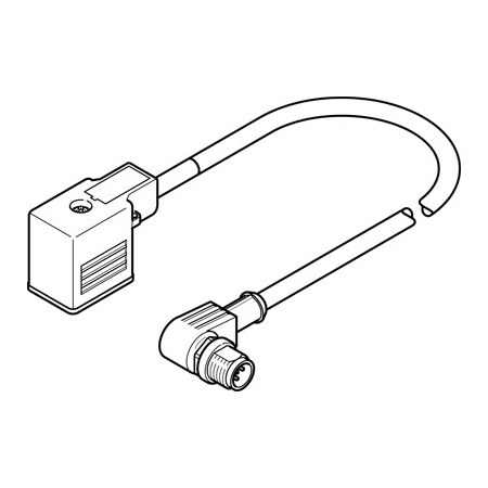 Festo Connecting Cable NEBV-B2W3F-P-K-0.6-N-M12W3 NEBV-B2W3F-P-K-0.6-N-M12W3